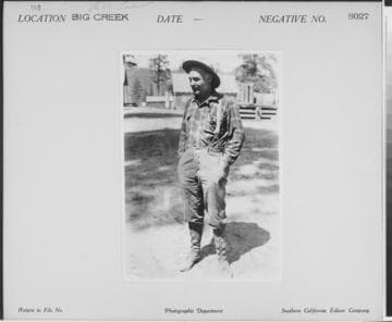 Big Creek, Florence Lake Dam - Mr. Kemp, Forman for Camp #61