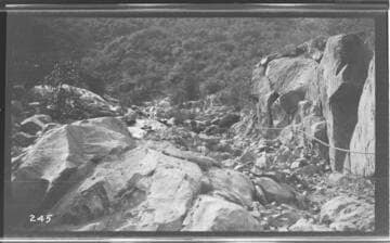 The Middle Fork dam site at Kaweah #3 Hydro Plant