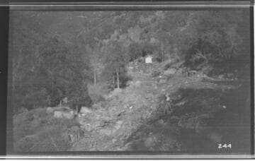 Beginning construction at the Marble Fork conduit at Kaweah #3 Hydro Plant