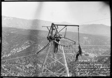 Big Creek Transmission Line insulators