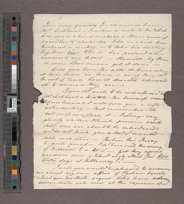 Edgeworth, Maria.  Letter to Sir Francis Beaufort