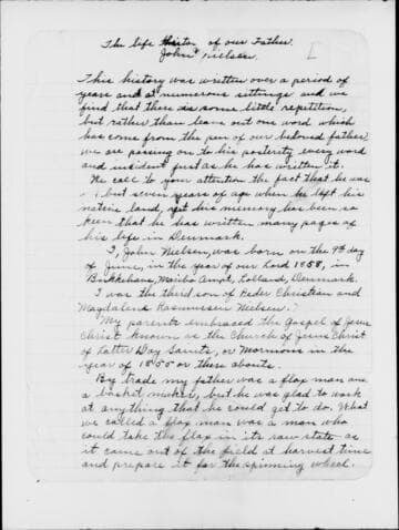 Life history of John Nielsen [microform]: 1948