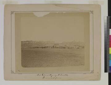 Red Cloud Agency, Nebraska. Indians with ponies