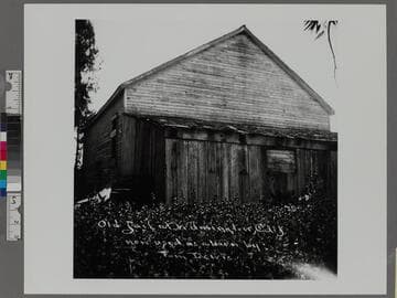 Old Jail at Wilmington, Calif. Now used as a barn by Tom Lewis