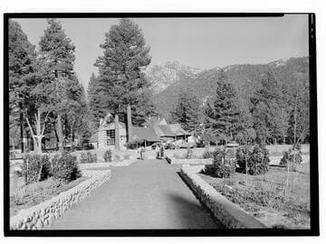 Idyllwild Inn exterior and grounds, Riverside County