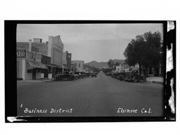 Business District, Elsinore, Cal