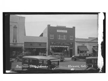 Business Street Scene, Elsinore, Calif