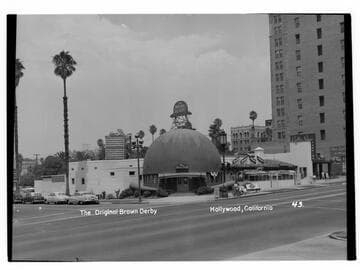 The Original Brown Derby, Hollywood, Cal