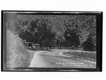 A bend at Cuesta Grade, San Luis Obispo, Calif
