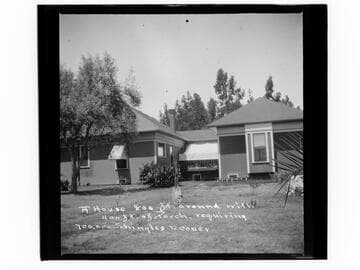 A House 800 ft. around with 400 ft. of porch, requiring 700,000 shingles to cover