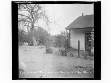 An adobe rancho on the Santa Ana River