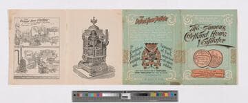 The only successful ventilating stove. The famous Cortland Howe ventilator