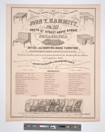 Six silver medals awarded for articles of useful invention to John T. Hammitt