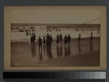 Santa Monica Bathing Scene