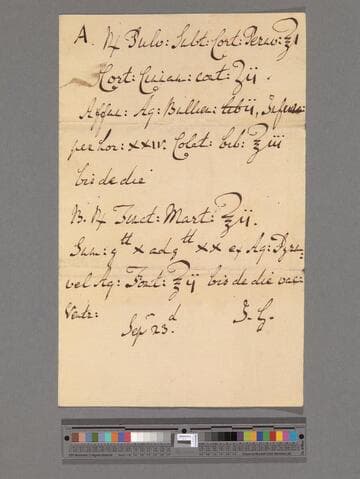 Gregory, John. [Medical prescription]