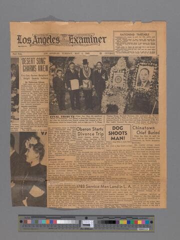 Final Tribute / Chinatown chief buried