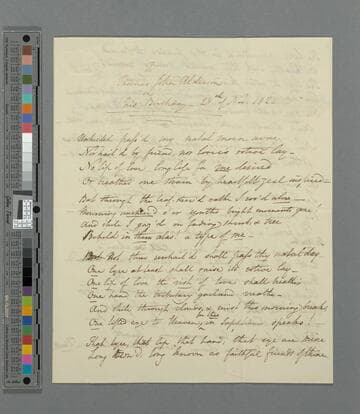 Opie, Amelia (Alderson). To Thomas John Alderson on his birthday : poem