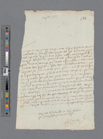 Martín de Olmos letter to Gonzalo Pizarro