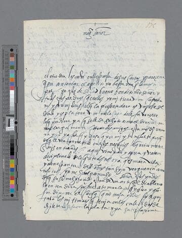 Pedro Muñoz letter to Pedro Guillén