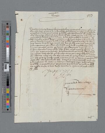 Felipe II, King of Spain, letter to Antonio de Mendoza