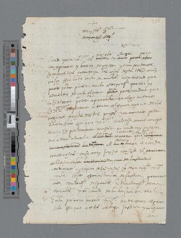 Pedro de la Gasca, Bishop, draft document to "Muy Ilustre Señor:" Report