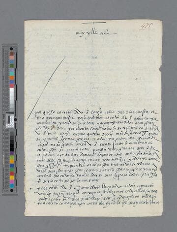 Bartolomé de Villalobos letter to Gonzalo Pizarro