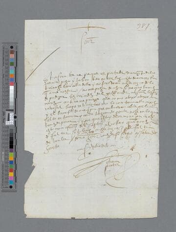 Estevan Pretel letter to Alonso de Villacorta