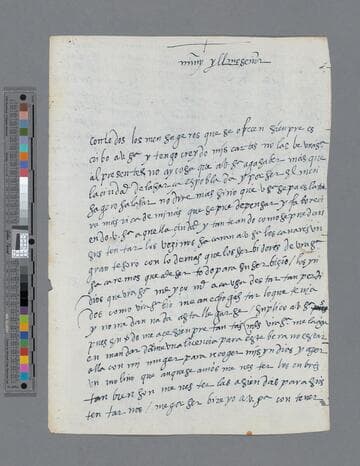 Hernando de Cardenas letter to Gonzalo Pizarro