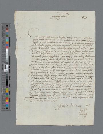 Pedro de las Gasca, Bishop, letter to El Cabildo de la Buenaventura