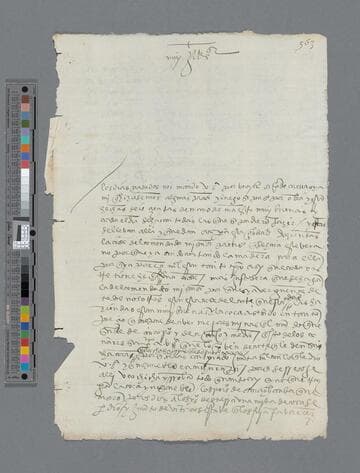 Pedro Gutierrez letter to Gonzalo Pizarro