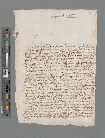 Pedro Luis de Cabrera letter to Gonzalo Pizarro