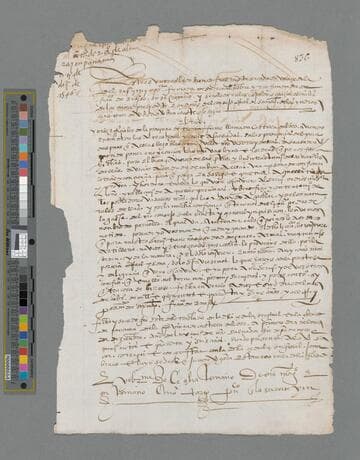 Carlos V, Emperor of Germany and King of Spain, copy of document to the Officials of Tierra Firme