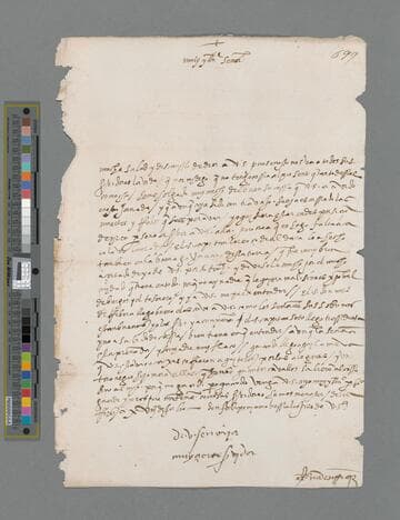 Juan Enriquez letter to Gonzalo Pizarro