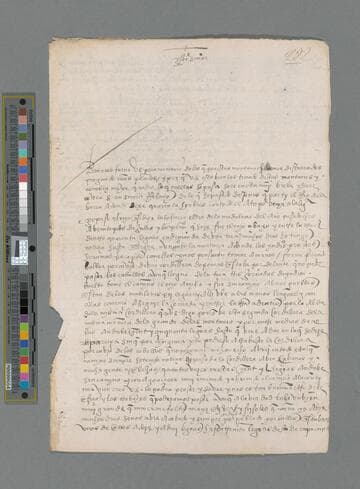 Juan Perez de Guevara letter to Gonzalo Pizarro
