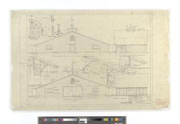 Doheny, Mr. and Mrs. E. L.: Ferndale Ranch house (Job 270), Garage (Job 391)