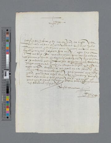 Gonzalo Pizarro letter to Cabildo de Puerto Viejo