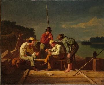 In a Quandary, or Mississippi Raftsmen at Cards