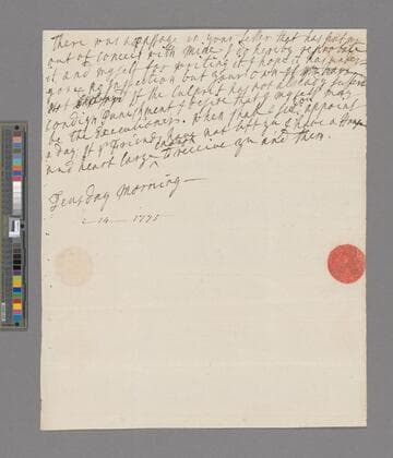 Beauchamp, Richard. Letter to Richard Shackleton