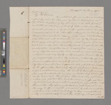 Lecky, Robert. Letter to Elizabeth Hutchinson