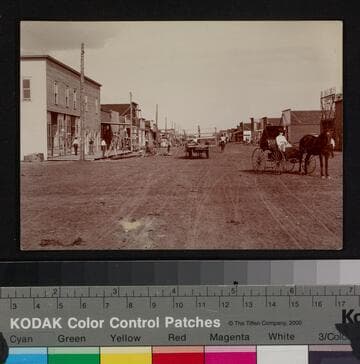 B Street about three weeks old. Ida in buggy (mine) from Courthouse