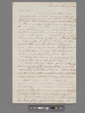 Clarkson, Thomas.  Letter to Prince Sanders