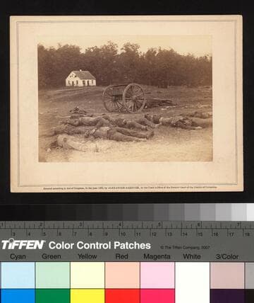 Completely Silenced!  Dead Confederate Artillery Men, As they lay around their battery after the Battle of Antietam