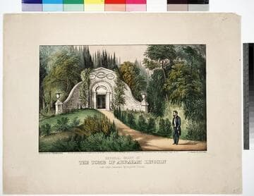 General Grant at the Tomb of Abraham Lincoln, Oak Ridge Cemetery, Springfield, Illinois