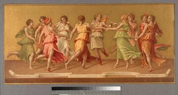 [Greek gods and goddesses frolicking together]