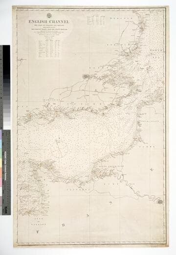 The coast of England and Ireland from various surveys, the coast of France from the Pilote français
