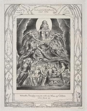 Illustrations of the Book of Job invented & engraved by William Blake  [3 of 22 engravings]