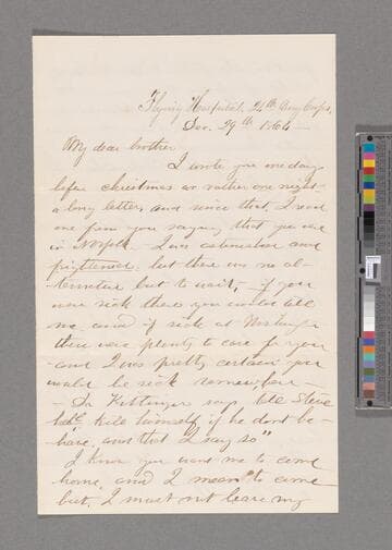 Barton, Clara Harlowe. Letter to Stephen Barton