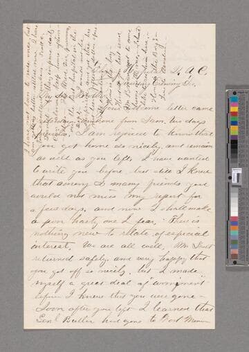Barton, Clara Harlowe. Letter to Stephen Barton