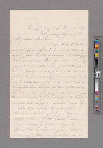 Barton, Samuel Rich. Letter to Elizabeth Rich Barton