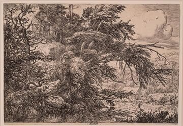 Cottage on the Summit of a Hill